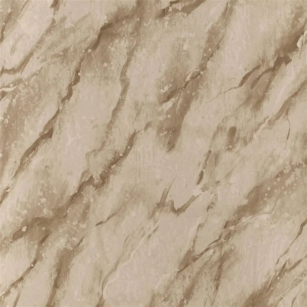 Carrara Marble Grande 07 Bronze Wallpaper | Designers Guild Europe