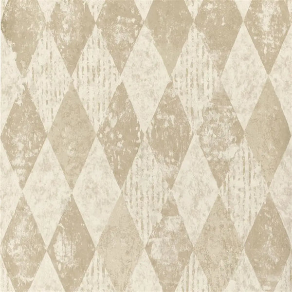 Arlecchino Diamond 03 Linen Wallpaper | Designers Guild Europe