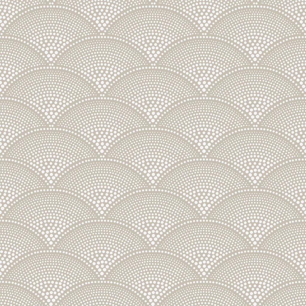 Feather Fan - Taupe Taupe By Cole & Son | Cole & Son Icons |Dots Geometric Wallcovering Print