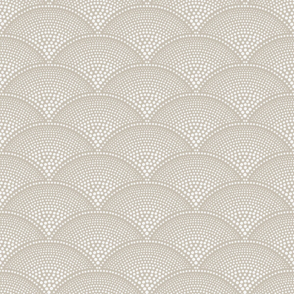Feather Fan - Taupe Taupe By Cole & Son | Cole & Son Icons |Dots Geometric Wallcovering Print
