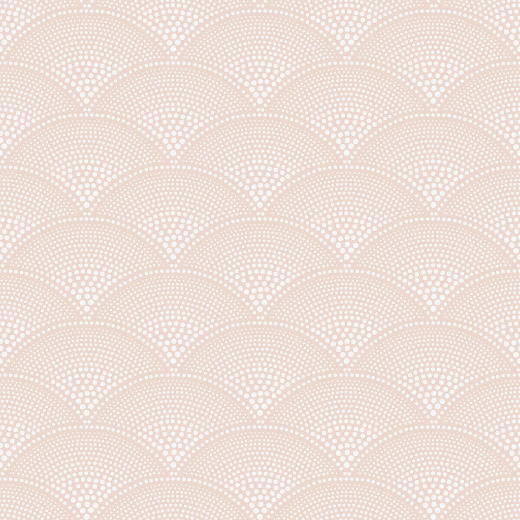 Feather Fan - Plaster Pink Pink By Cole & Son | Cole & Son Icons |Dots Geometric Wallcovering Print