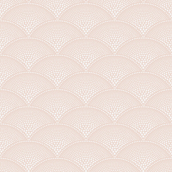 Feather Fan - Plaster Pink Pink By Cole & Son | Cole & Son Icons |Dots Geometric Wallcovering Print