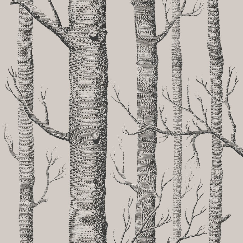 Woods - Linen/Charcoal Taupe By Cole & Son | Cole & Son Icons | Novelty Wallcovering Print