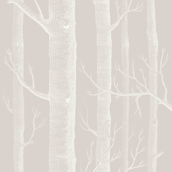 Woods - Stone/White Taupe By Cole & Son | Cole & Son Icons | Novelty Wallcovering Print