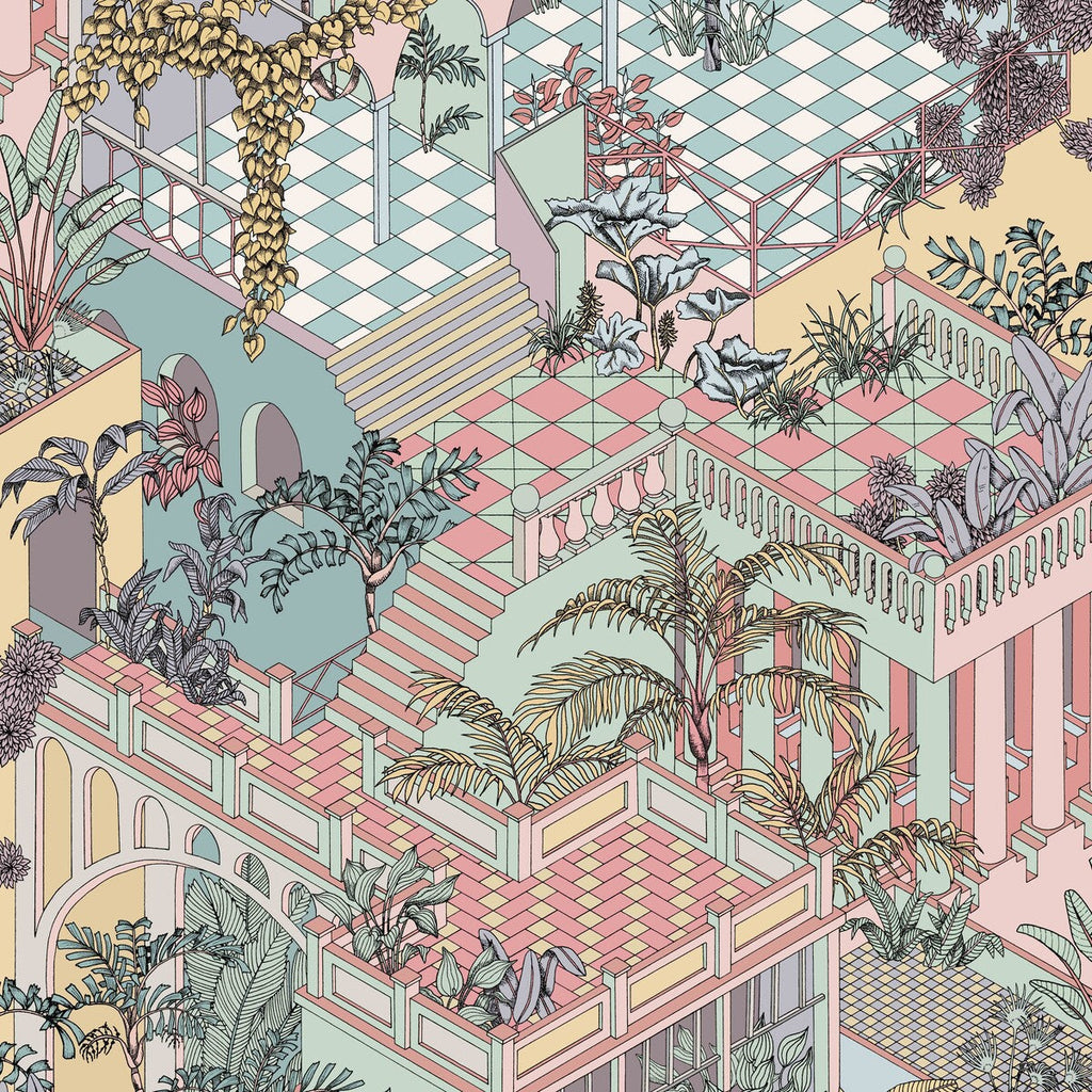 Miami - Pastel Multi By Cole & Son | Cole & Son Icons |  Wallcovering Print