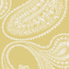 Rajapur Flock - Yellow/White Yellow By Cole & Son | Cole & Son Icons | Paisley Wallcovering