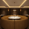Tobago - Muddy Gold Upholstered Banquette | Architectural Fabrics