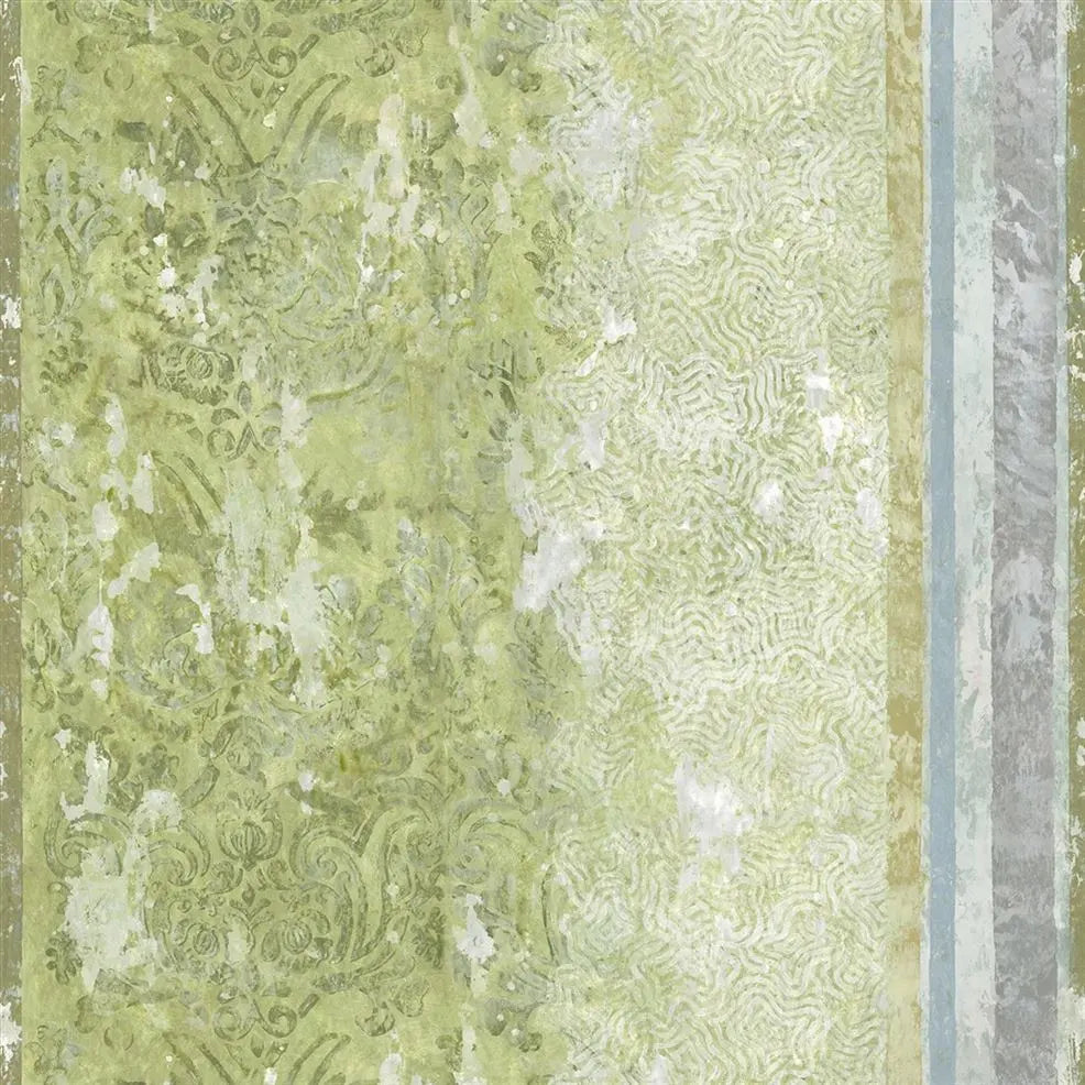 La Rotonda Plaster Scene 1 Panel  Olive Wallpaper | Designers Guild Europe