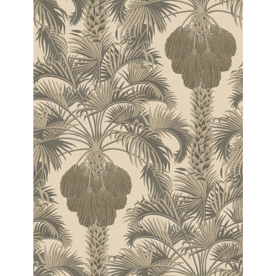 Hollywood Palm - Silver & Charcoal Silver | Cole & Son