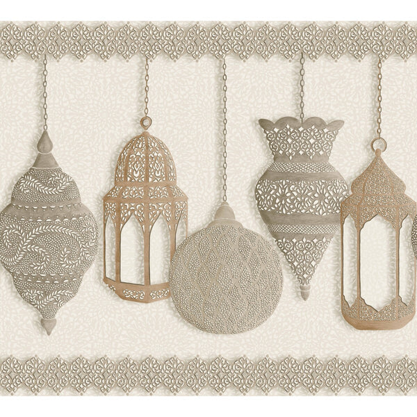 Fez - Gilver & Parchment Metallic | Cole & Son