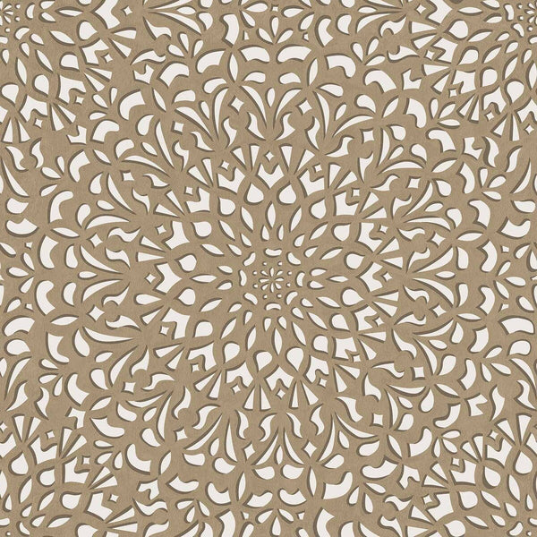 Medina - Gilver & Parchment Metallic | Cole & Son
