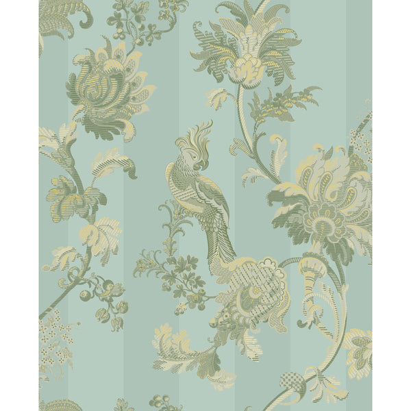 Zerzura - Duck Egg & Olive Multi By Cole & Son | Cole & Son Martyn Lawrence Bullard |  Wallcovering Print