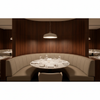 Aspect - Stone Linen Performance Polyurethane Upholstered Banquette | Architectural Fabrics