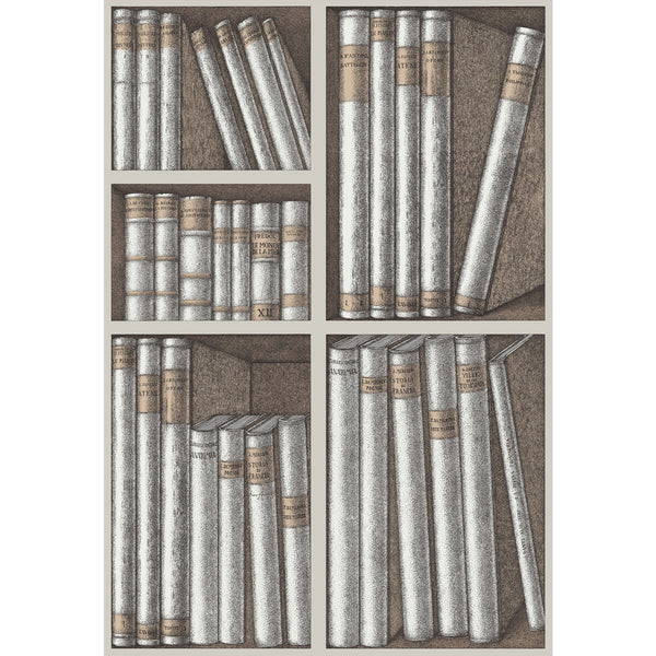 Ex Libris - Stone/Linen Beige By Cole & Son | Cole & Son Fornasetti Senza Tempo |  Wallcovering Print