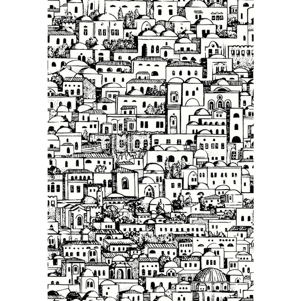 Mediterranea - White/Black White By Cole & Son | Cole & Son Fornasetti Senza Tempo |  Wallcovering Print