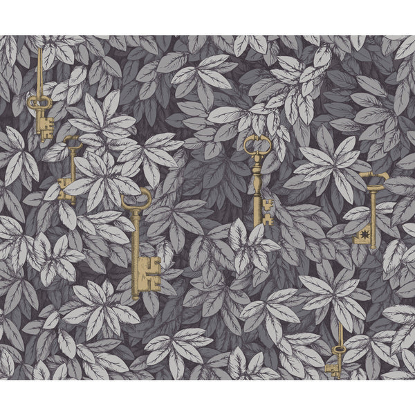 Chiavi Segrete - Sblue/Grey Grey By Cole & Son | Cole & Son Fornasetti Senza Tempo |  Wallcovering Print