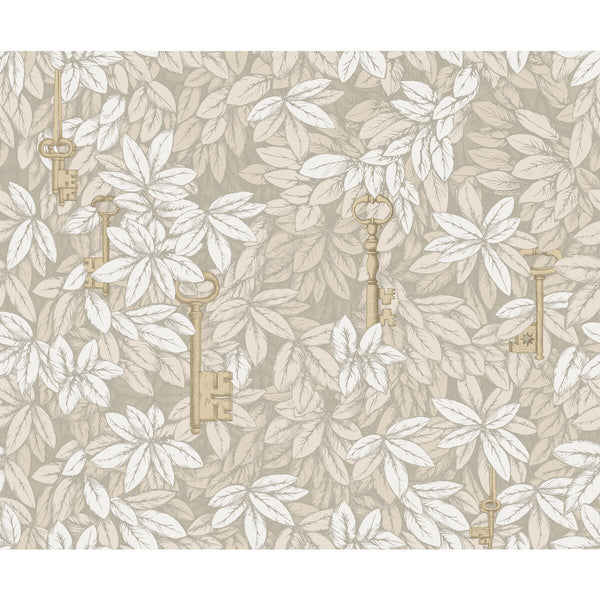 Chiavi Segrete - Parchment Beige By Cole & Son | Cole & Son Fornasetti Senza Tempo |  Wallcovering Print