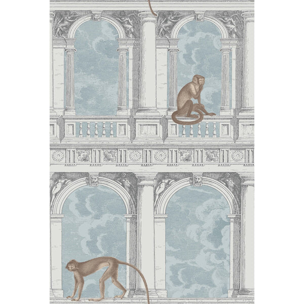 Procuratie Con Vista - Stone & Powder Blue Multi | Cole & Son
