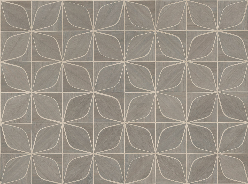 Oyster Bay-Pewter Wood Veneer Wallcovering | Phillipe Romano — WOOD-500760