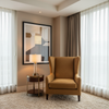 Aarden - Golden Umber Silicone Hybrid Upholstered Chair | Architectural Fabrics