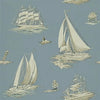 Down Easter Boats Mist Wallpaper | Ralph Lauren