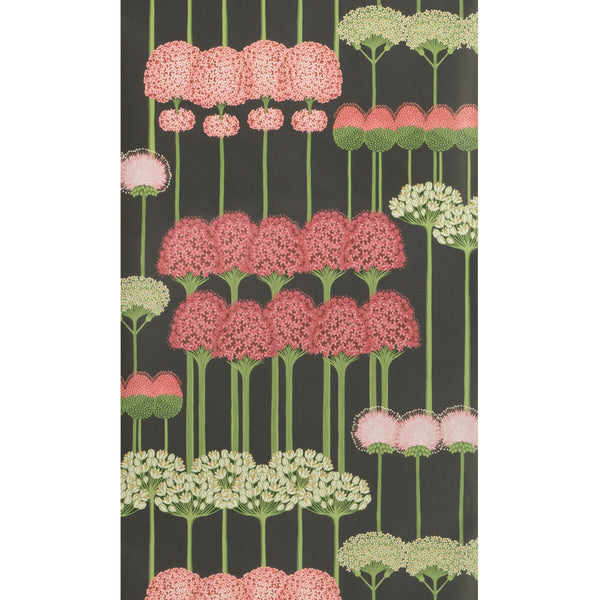 Allium - Coral/L Green/Char Multi | Cole & Son