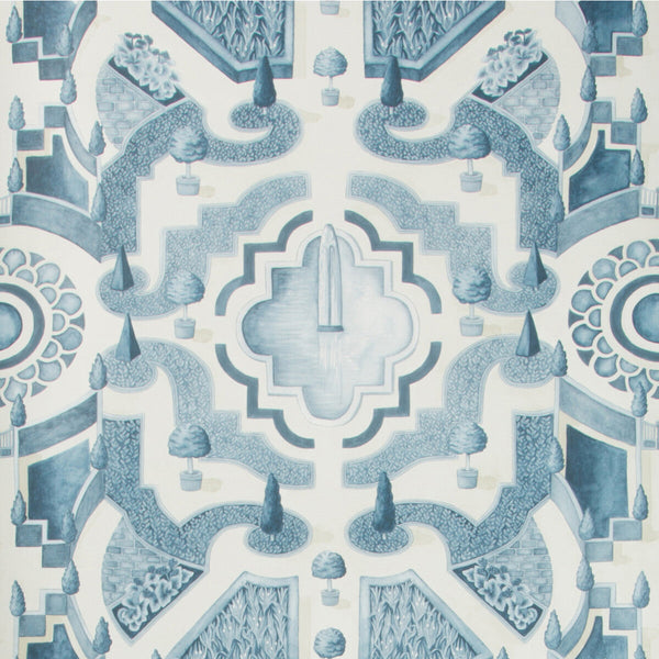 Topiary - China Blue Blue By Cole & Son | Cole & Son Botanical Botanica |  Wallcovering Print