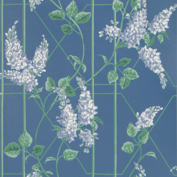 Wisteria - P Blue/Jade/C Blue Multi By Cole & Son | Cole & Son Botanical Botanica |  Wallcovering Print