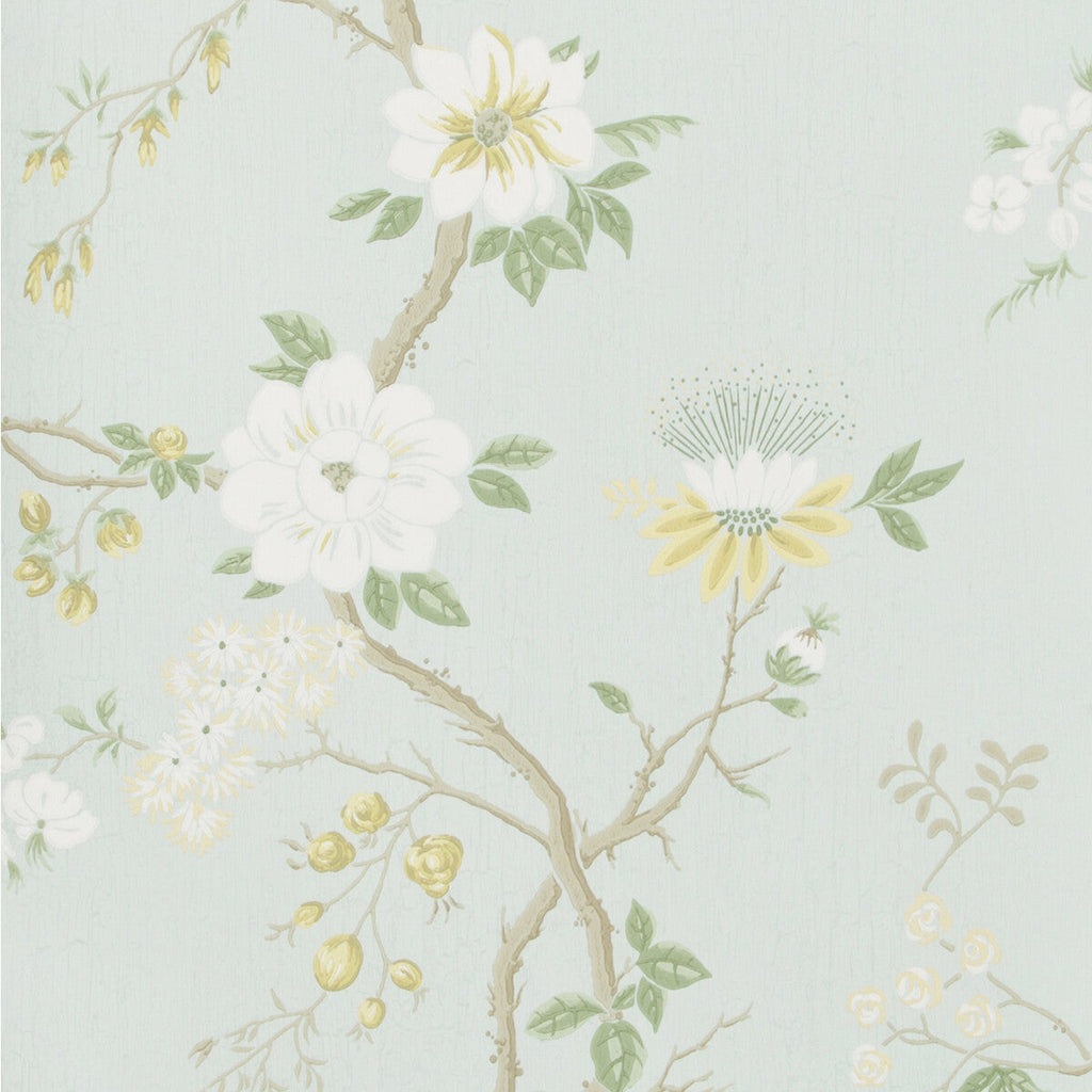 Camellia - Lemon/Sage/Prm Blu Multi By Cole & Son | Cole & Son Botanical Botanica |  Wallcovering Print