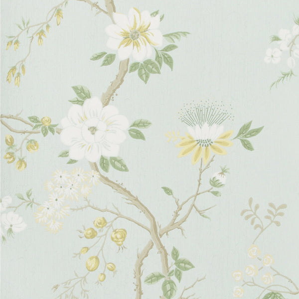 Camellia - Lemon/Sage/Prm Blu Multi By Cole & Son | Cole & Son Botanical Botanica |  Wallcovering Print