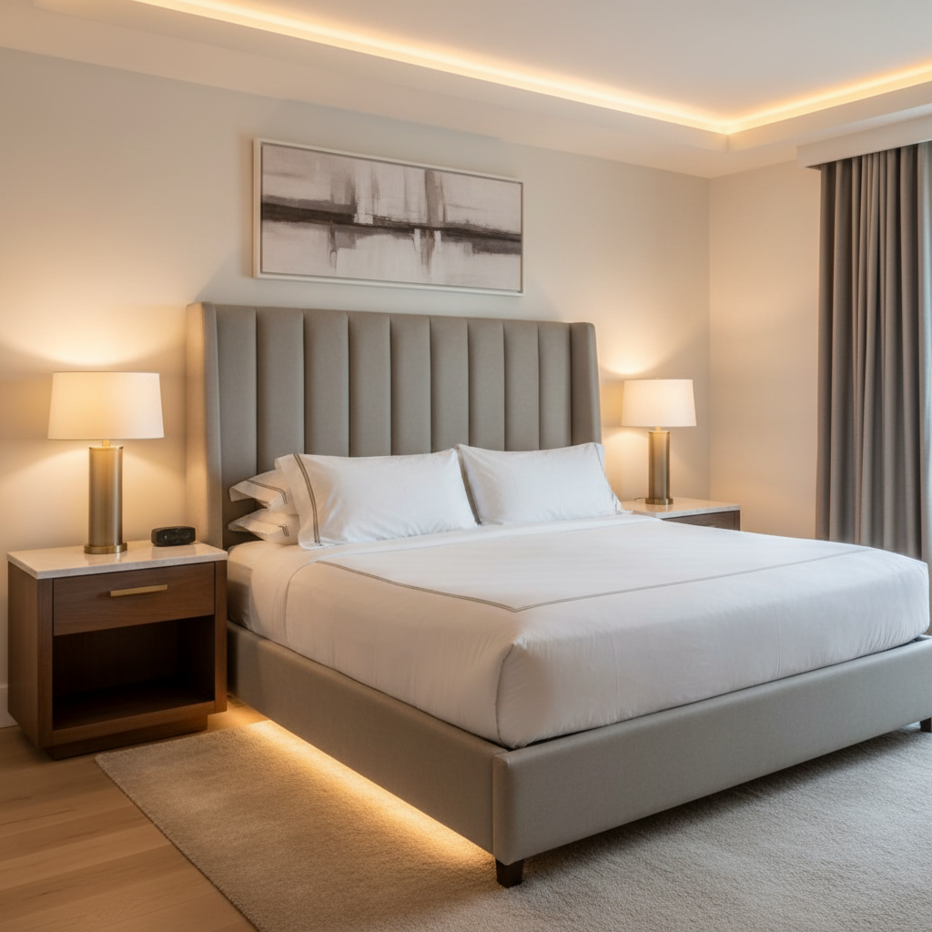 Runaway Bay - Pebble Upholstered Headboard | Architectural Fabrics