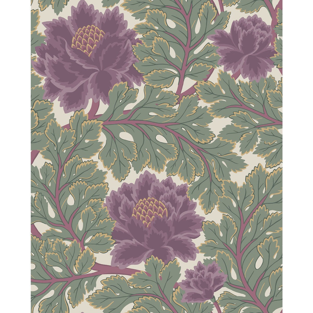 Aurora - Mulberry/Sage/Parc Multi By Cole & Son | Cole & Son Pearwood |Botanical & Floral  Wallcovering