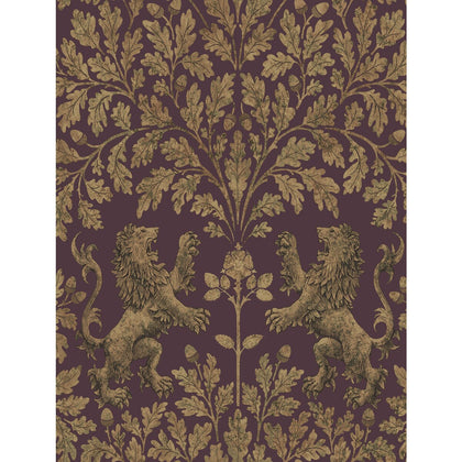 Boscobel Oak - Gold/Claret Gold | Cole & Son