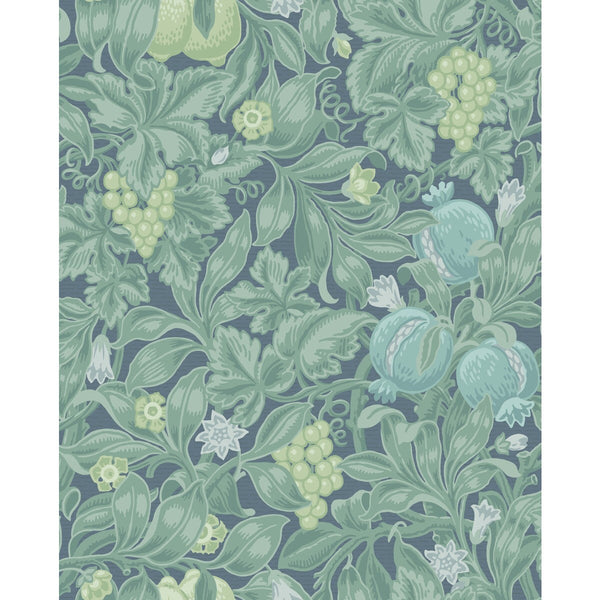 Vines Of Pomona - Teal/Viri Teal By Cole & Son | Cole & Son Pearwood |Botanical & Floral  Wallcovering