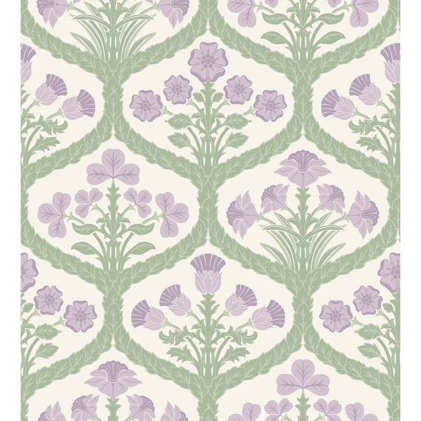 Floral Kingdom - Mulb/Olive Lavender By Cole & Son | Cole & Son Pearwood |Botanical & Floral  Wallcovering
