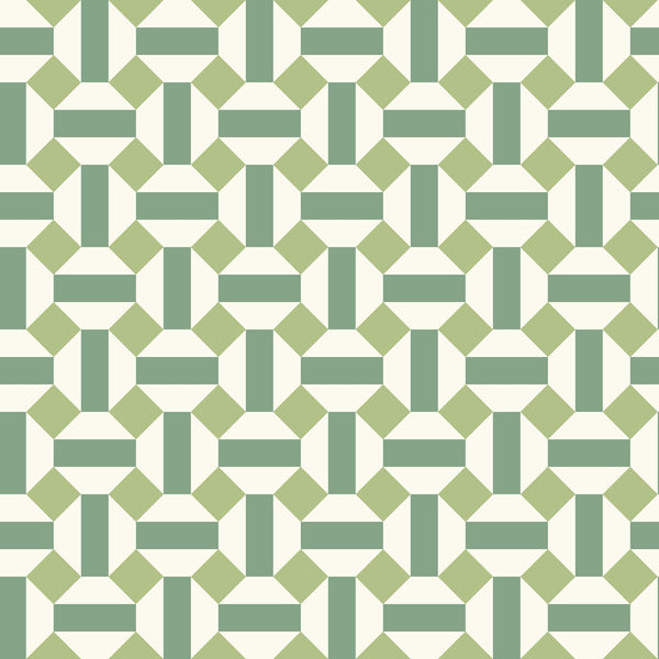 Alicatado - Leaf Greens On Chalk Green | Cole & Son