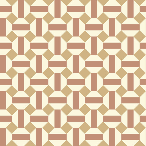 Alicatado - Terracotta On Parchment Rust | Cole & Son