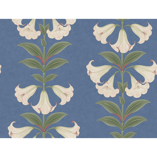Angels Trumpet - Ballet Slipper/Sage/C Sky Blue By Cole & Son | Cole & Son Seville |Botanical & Floral  Wallcovering Print