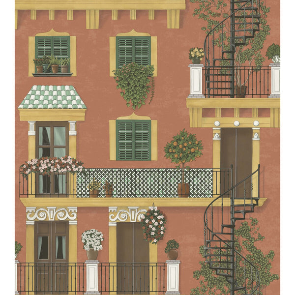 Alfaro - Ochre/Racing Car Green/Terracotta Rust | Cole & Son
