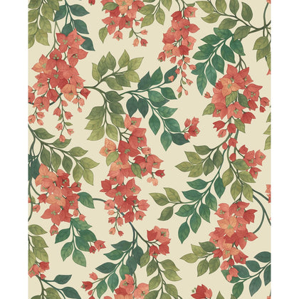 Bougainvillea - Rouge/Olive Grn/Emerald/Crm Red | Cole & Son