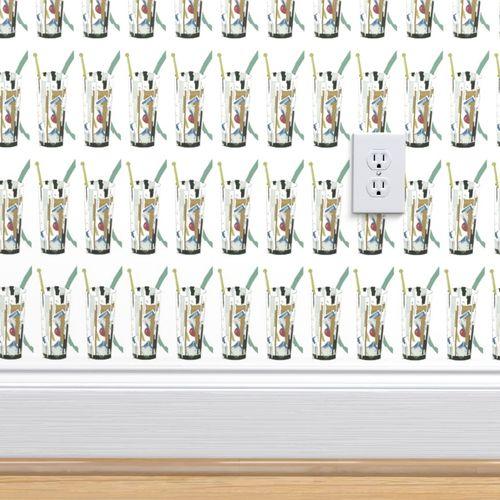 Mauloka Tiki Lounge Multi Traditional Wallpaper