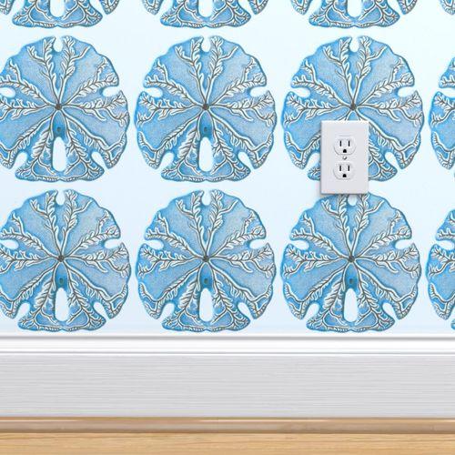 Atlantis Voyage Blue Traditional Wallpaper