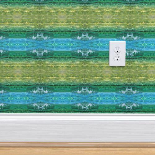 Splish Splash Adriatic Blue Traditional Coastal | Architectural Wallcoverings