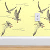 Gregorious Gulls Yellow Wallcovering | DW Bespoke Studios