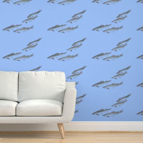 Chiba Shores Deep Blue Ocean DW Wallpaper