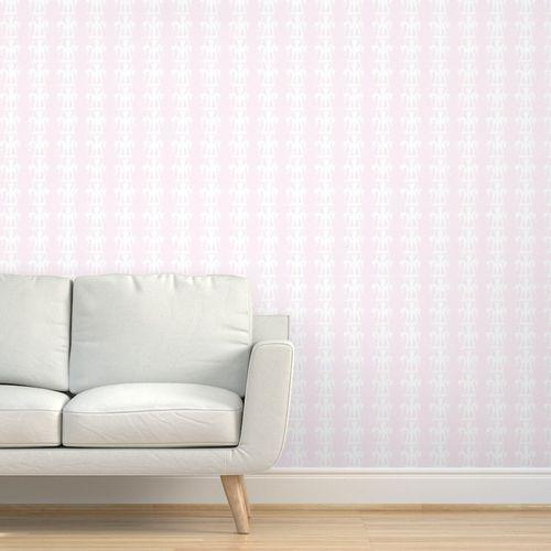 Swim Time Paper Pink Traditional Wallpaper