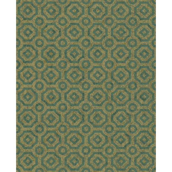 Queen S Quarter - Emd/Magld Green By Cole & Son | Cole & Son Historic Royal Palaces-Great Masters | Geometric Wallcovering Print