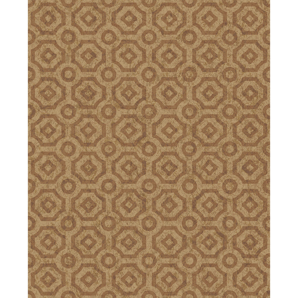 Queen S Quarter - Mtcopper Rust By Cole & Son | Cole & Son Historic Royal Palaces-Great Masters | Geometric Wallcovering Print