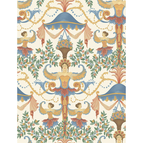 Chamber Angels - Marigold Multi By Cole & Son | Cole & Son Historic Royal Palaces-Great Masters | Novelty Wallcovering