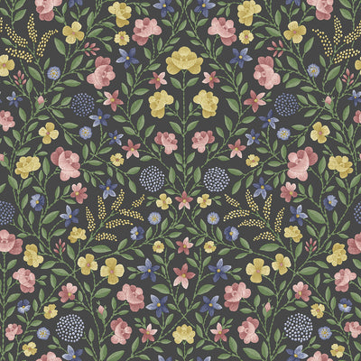 Court Embroidery - Yellow Multi | Cole & Son